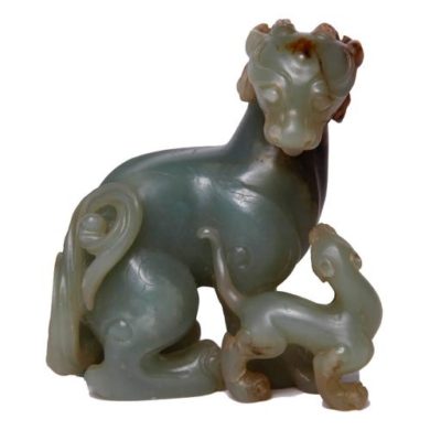 Jade Carving of Mythological Beast