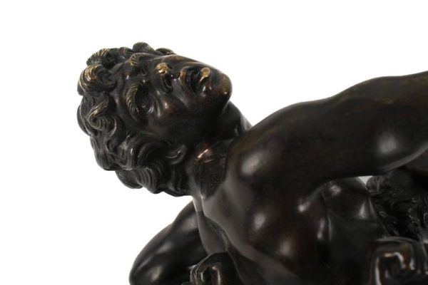 Italian Baroque Bronze Sculpture of Hercules and Antaeus