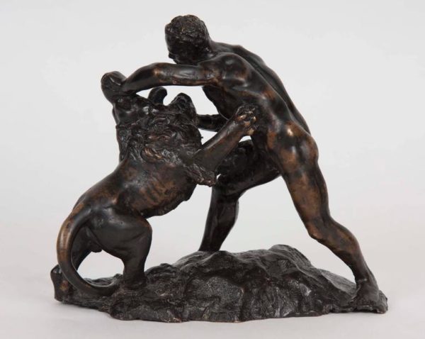 Bronze Group of Hercules and the Nemean Lion