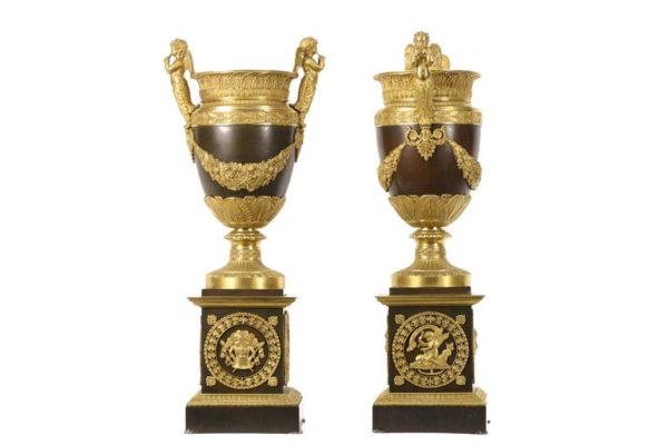Pair of French Empire Vases, Attributed to Pierre-Philippe Thomire