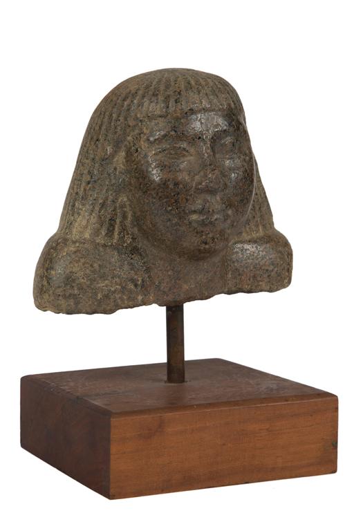Egyptian Granite Head of a Man