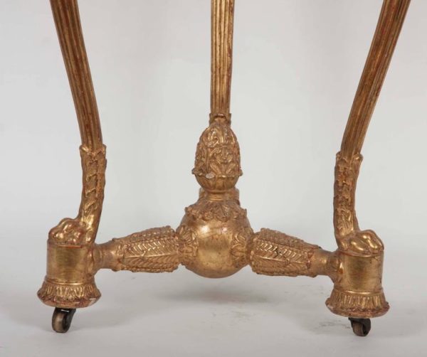 Early 19th Century French Gilt Wood Louis XVI Style Side Table
