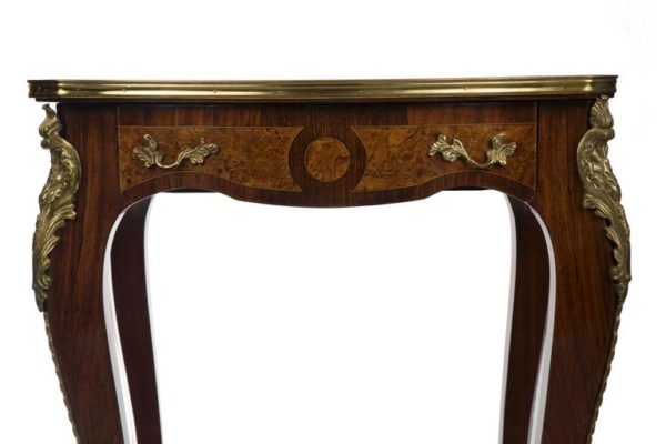 Pair of Louis XV Style Marquetry Side Tables