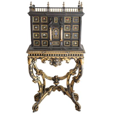19th Century Pietra Dura Florentine Cabinet