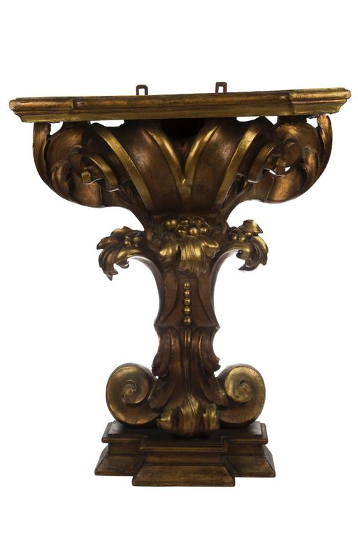 Pair of XIV Giltwood Roman Console Table