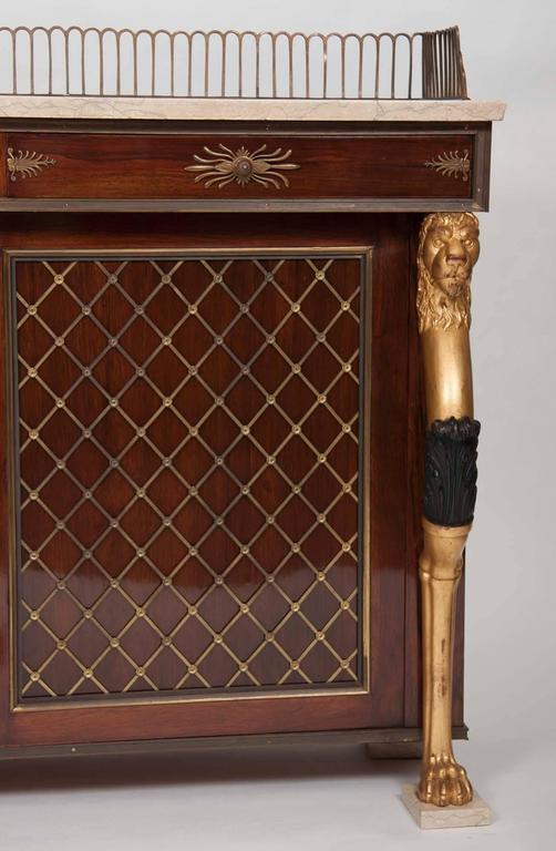 Regency Style Rosewood Cabinet